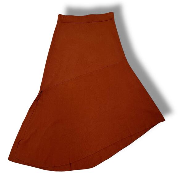 House of Harlow 1960 asymmetrical rust sweater skirt - Picture 3 of 6